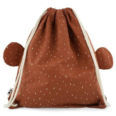 Trixie Drawstring Library/Swim Bag - Mr. Monkey