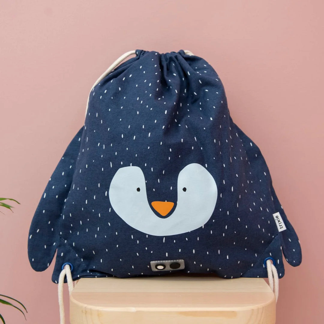 Trixie Drawstring Library/Swim Bag
 - Mr. Penguin