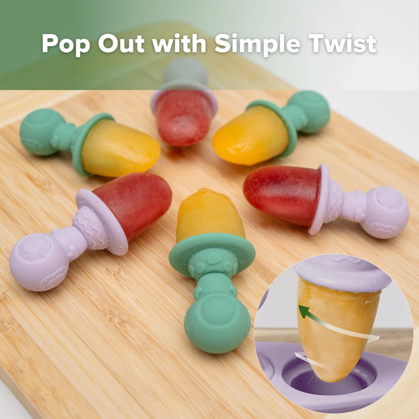Haakaa Silicone Astronaut Ice Pop Mould Set - Lavender