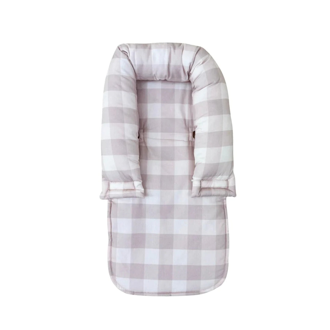 Bambella Designs Infant Head Support | Blush Gingham