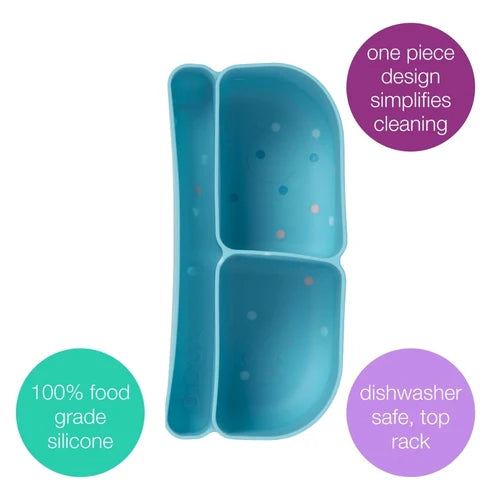 b.box Mini Lunchbox Silicone Bento Tray Insert - Confetti