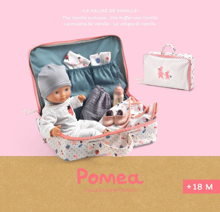 Pomea Soft Body Doll & Accessory Suitcase