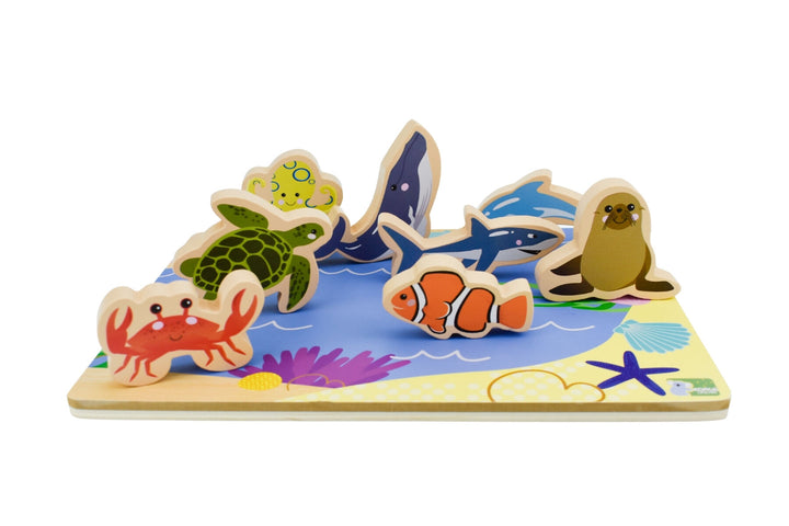 Sea Animal Chunky Wooden Puzzle