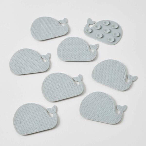 Anti-Slip Bath Safety Pads 8 Pack - Whales