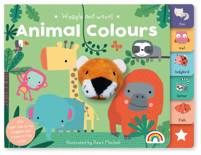 Waggle and Wave - Animal Colours Puppet Board Book