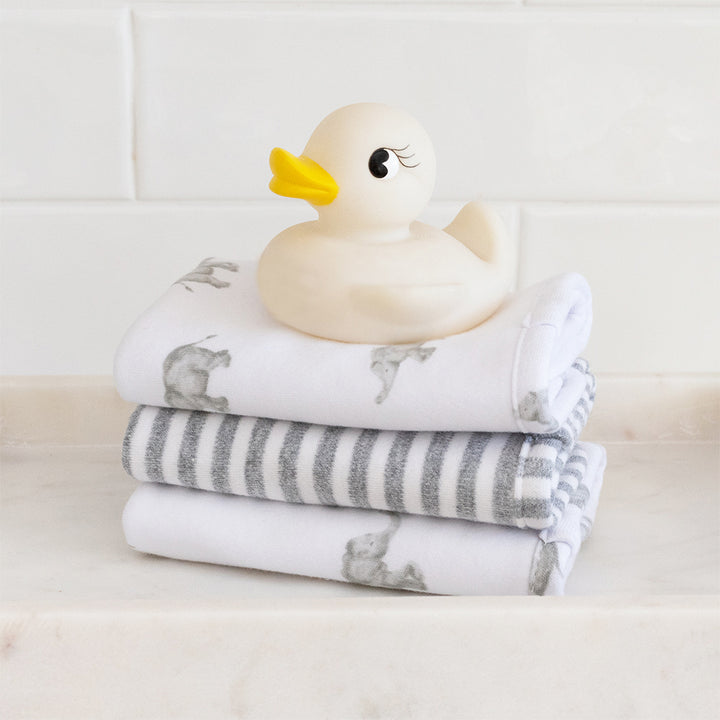 Watercolour Elephant 3pk Washcloth Gift Set