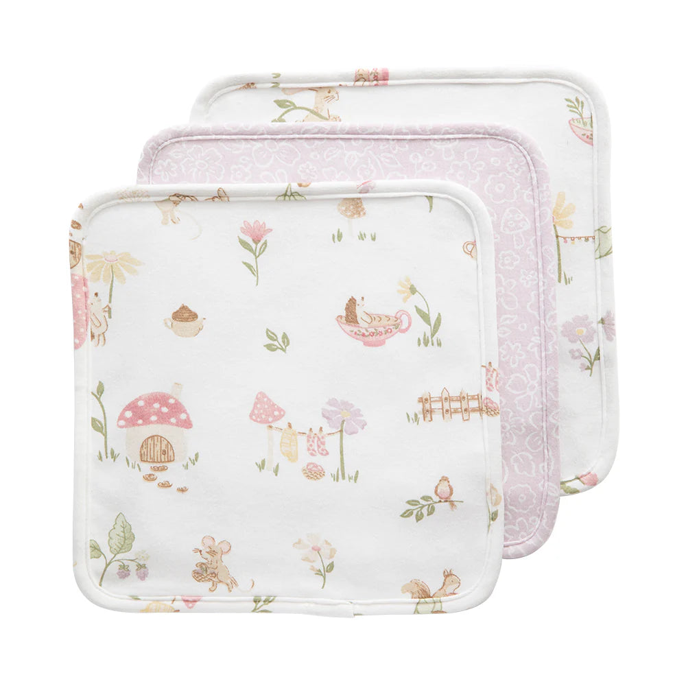 Whimsical Wonderland 3pk Washcloth Gift Set