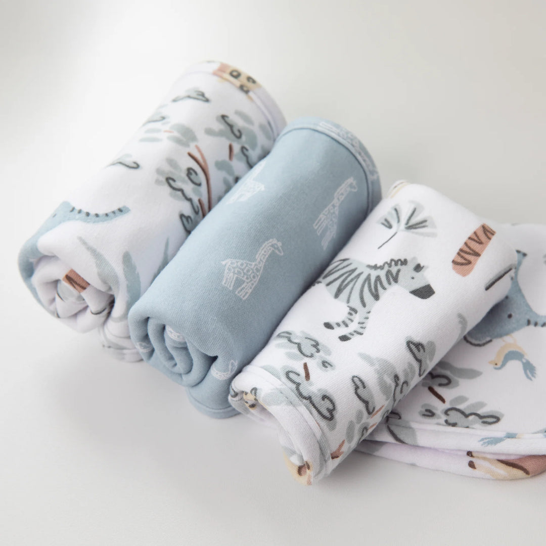 Wild Safari 3pk Washcloth Gift Set