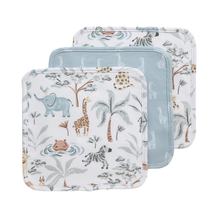 Wild Safari 3pk Washcloth Gift Set