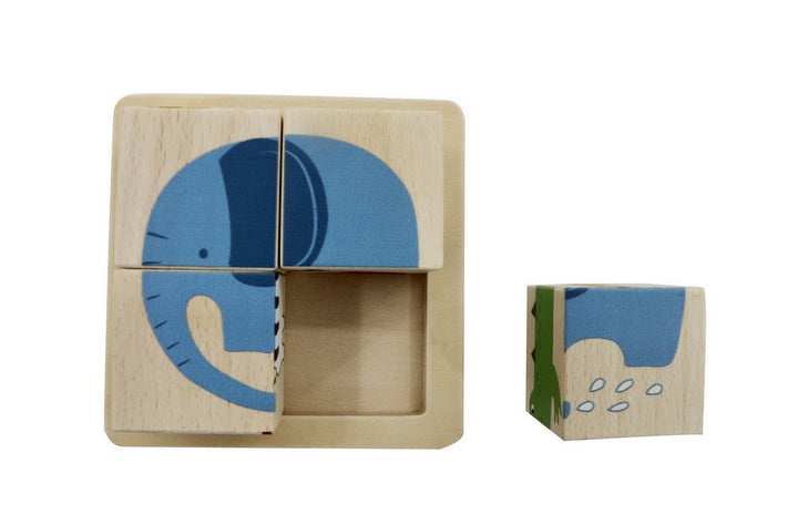 Wooden Block Jungle Animal Puzzle