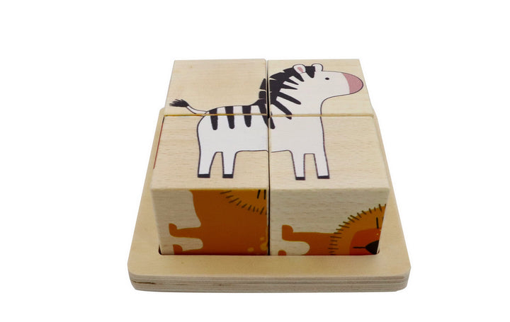 Wooden Block Jungle Animal Puzzle