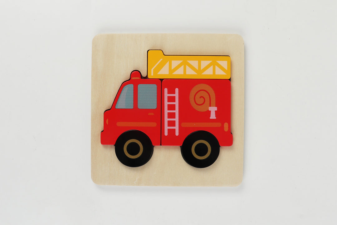 Wooden Chunky Toddler Puzzle - Assorted Vehicles