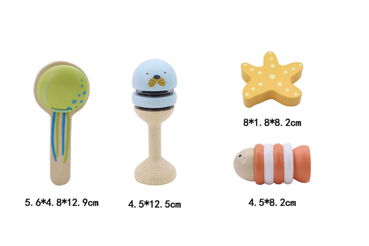 Wooden Ocean Music 4 Piece Set