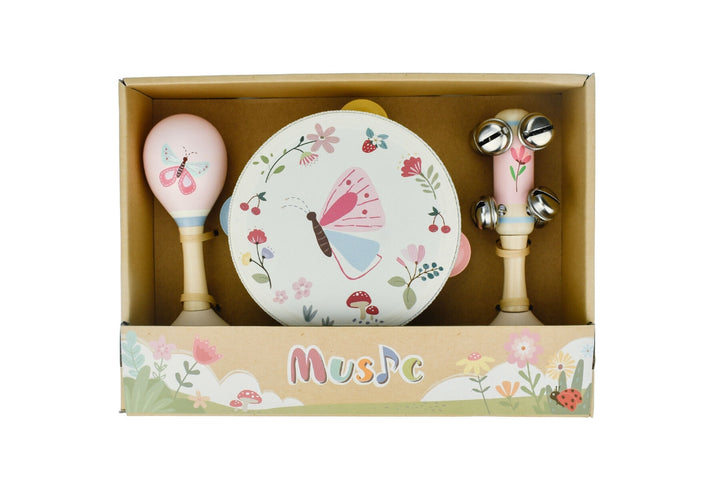 Wooden Spring Insect 3 Piece Music Set - Assorted