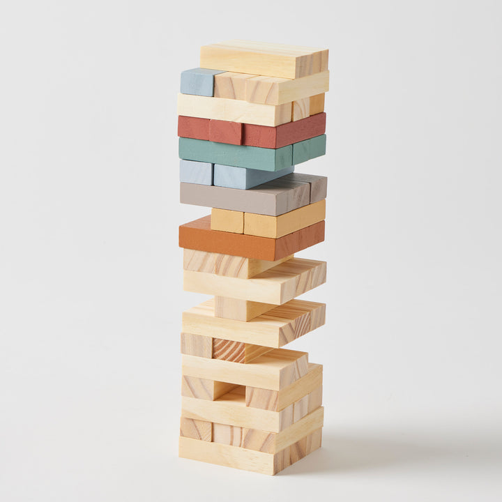 Wooden Topple Tower Set