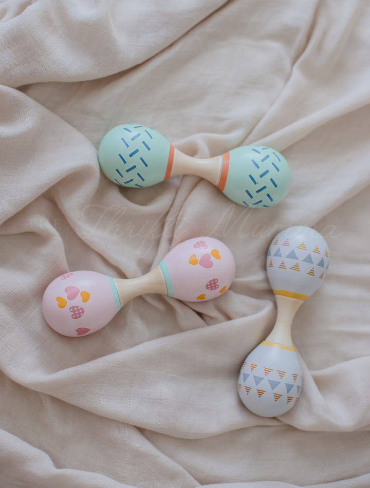 Wooden Double Ended Maracas