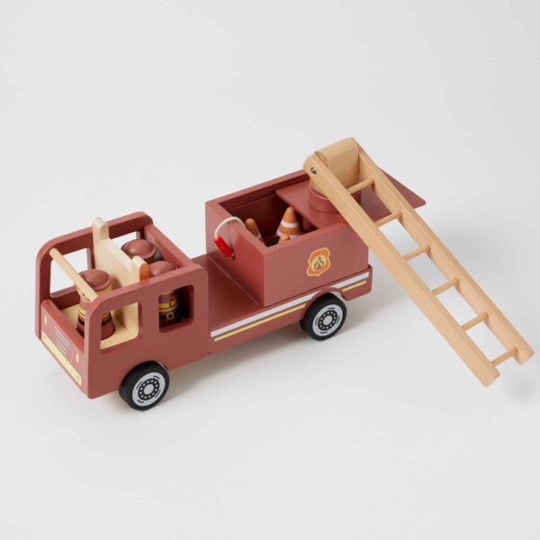 Wooden Fire Truck Play Set The Thrifty Mumma