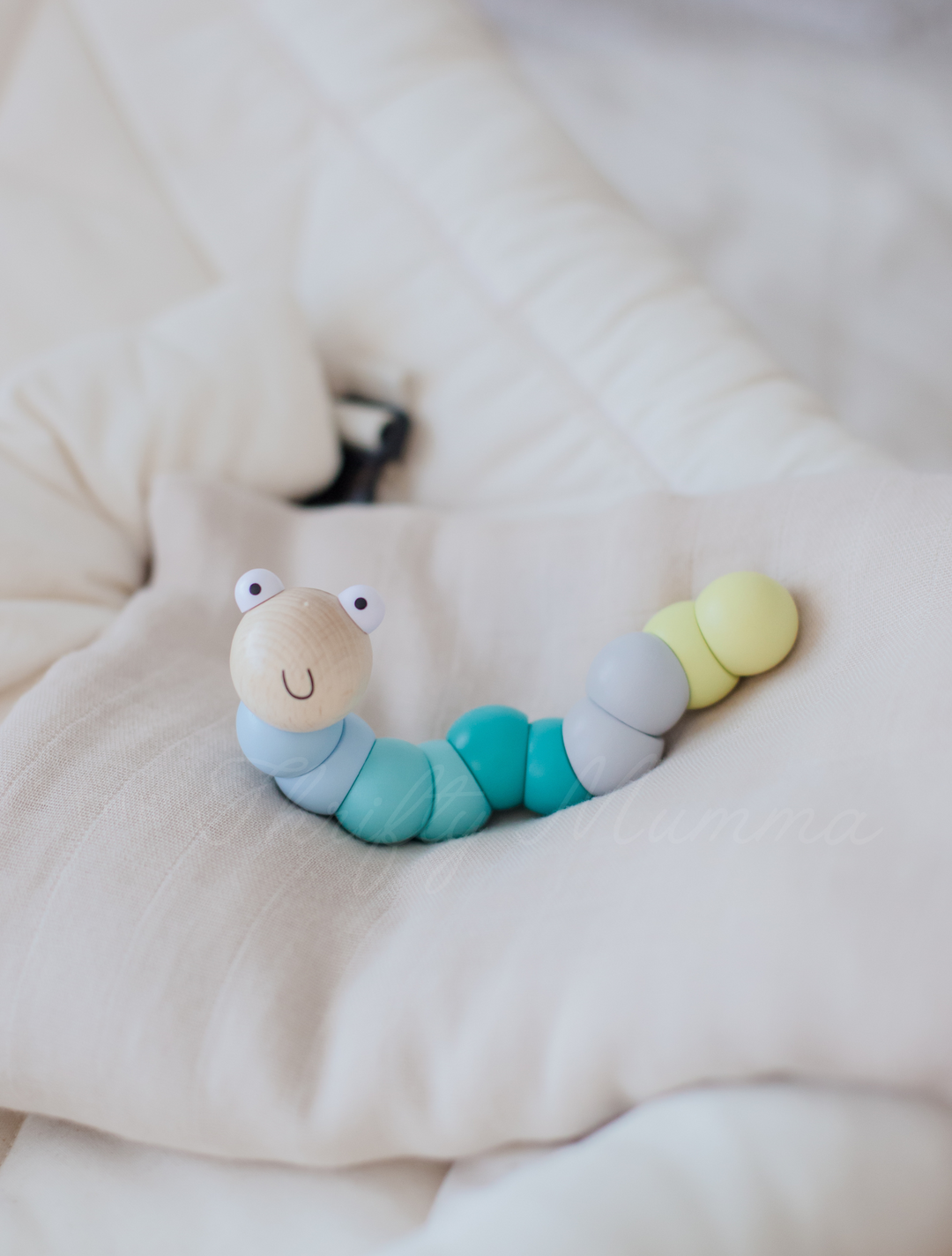 Wooden Pastel Wriggly Wooden Worms