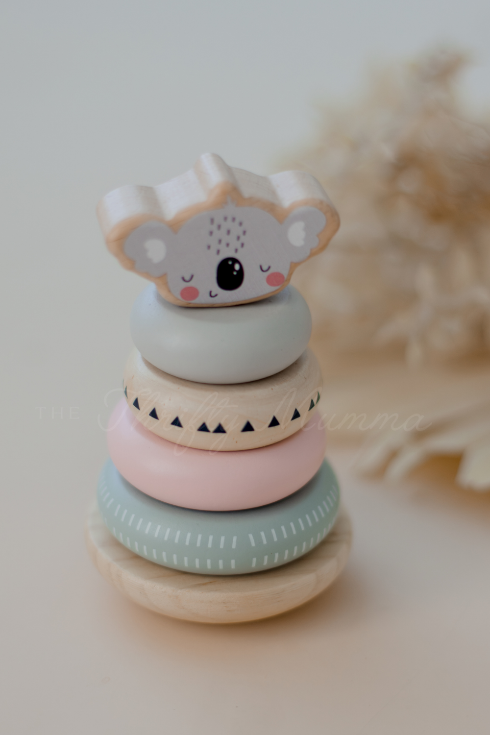 Wooden Ring Stacker Toy - Koala