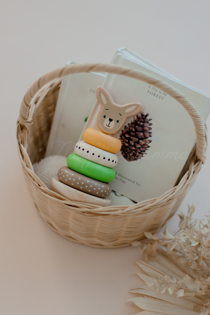 Wooden Ring Stacker Toy - Kangaroo