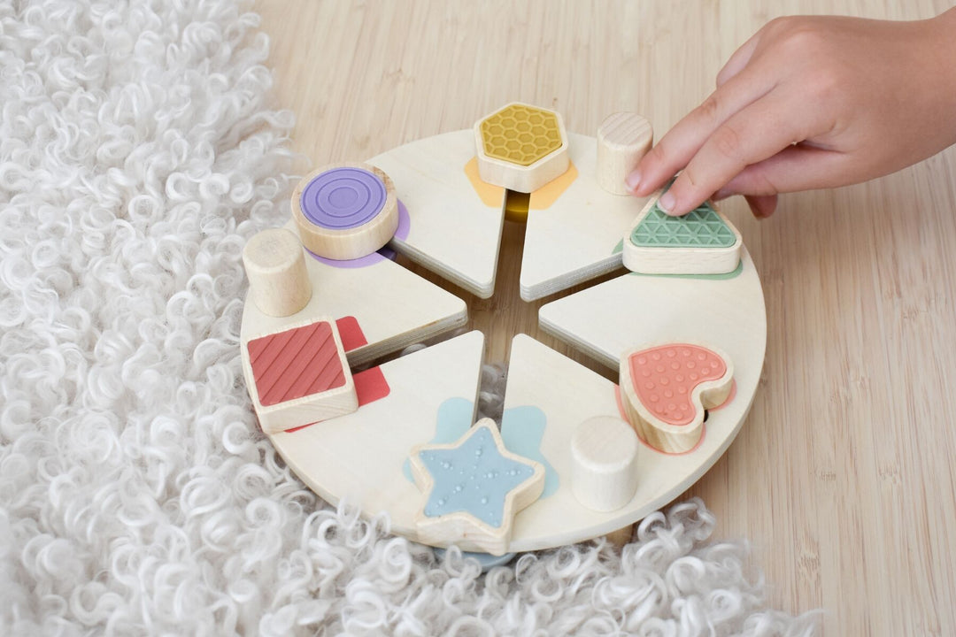 Wooden Shape and Colour Match Activity Table