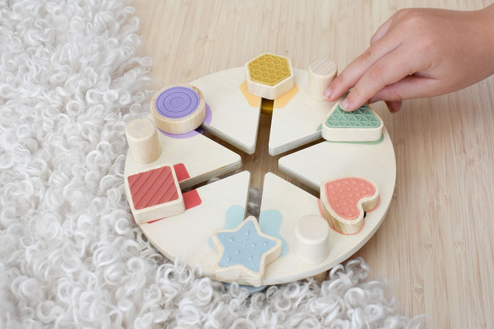 Wooden Shape and Colour Match Activity Table