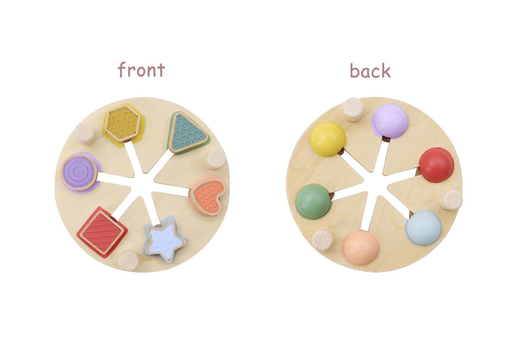 Wooden Shape and Colour Match Activity Table