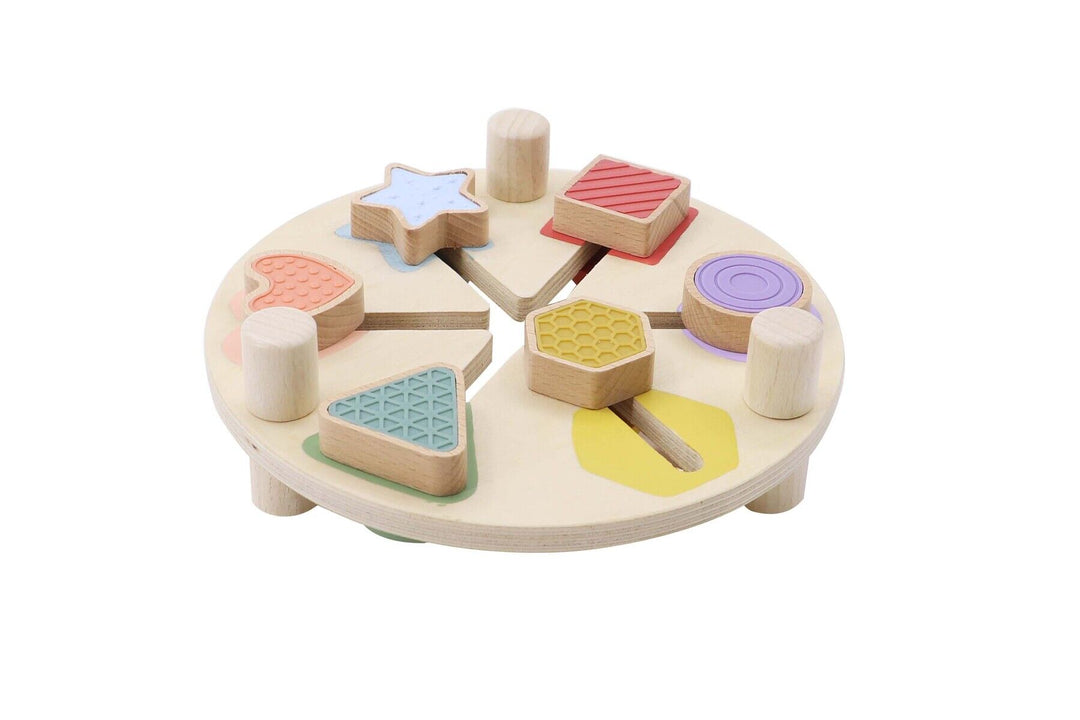 Wooden Shape and Colour Match Activity Table