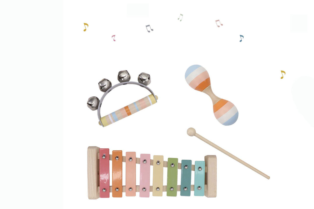 Wooden Xylophone 3 Piece Music Set