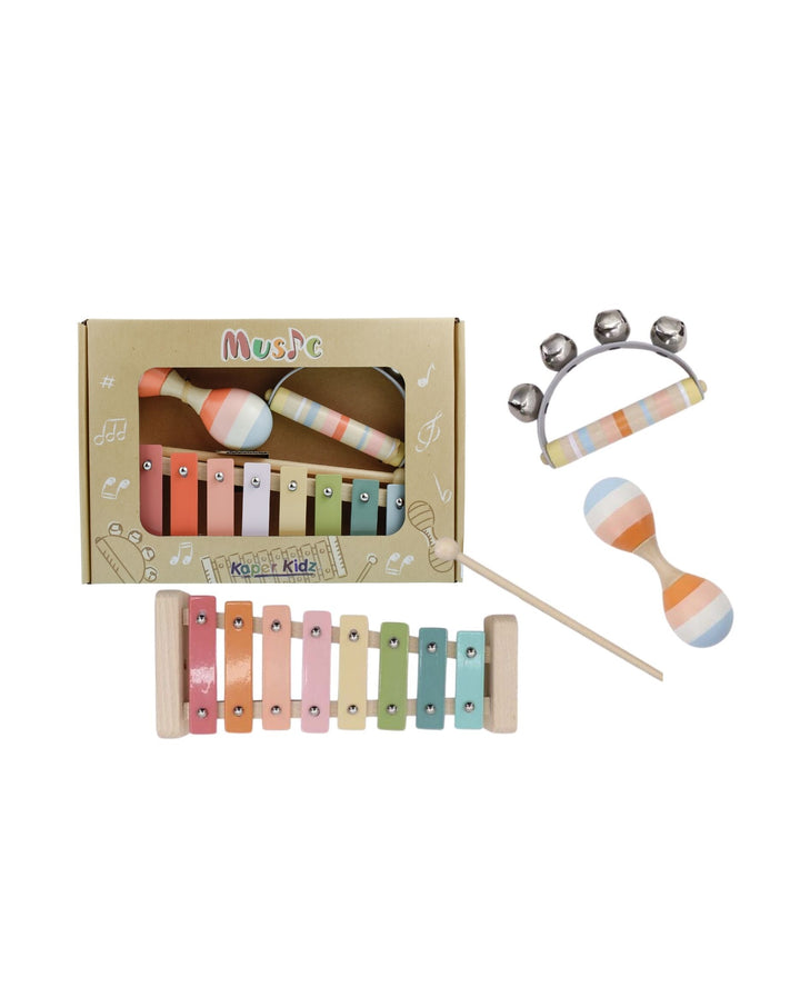 Wooden Xylophone 3 Piece Music Set