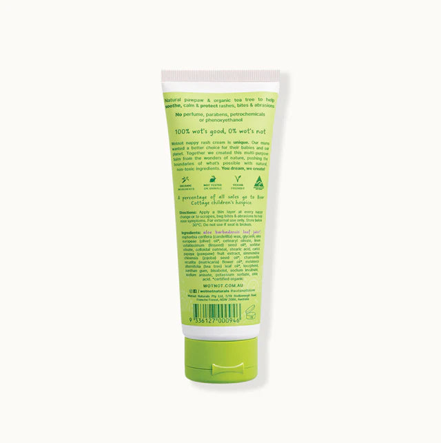 Wotnot Naturals Nappy Rash Cream & Baby Balm 90ml