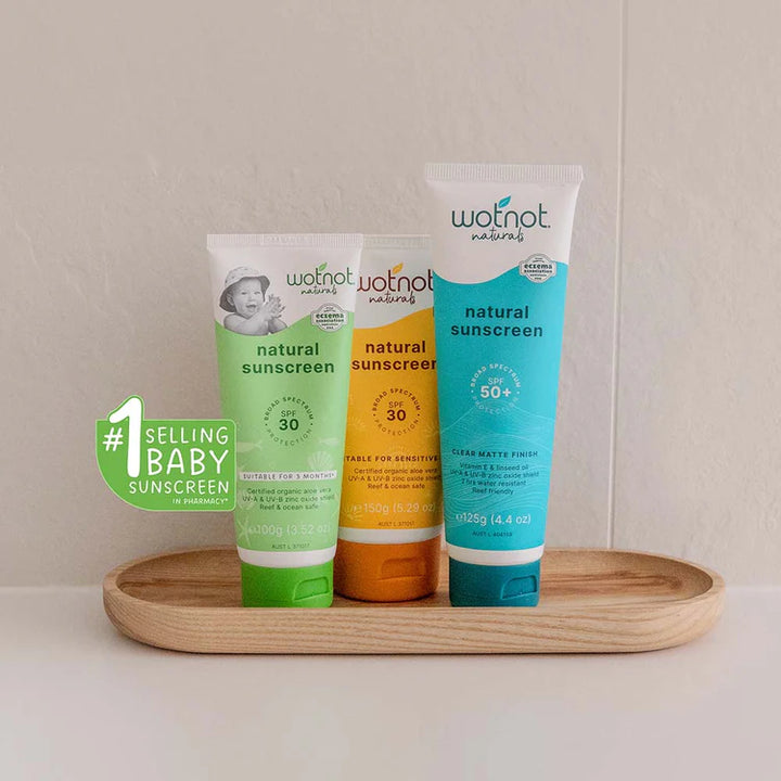 Wotnot Natural Sunscreen with Matte Finish SPF 50 125g