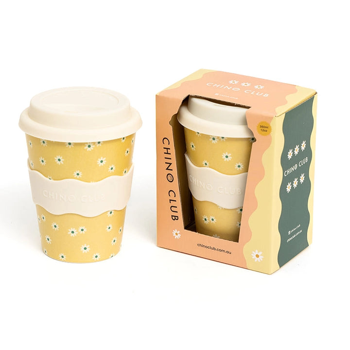 Yellow Daisy Adult Coffee Cup 350ml