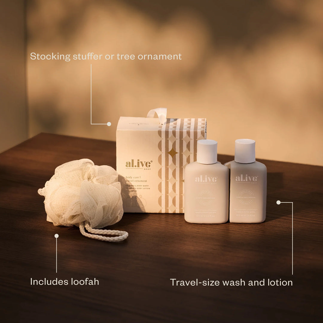 al.ive Body Travel Ornament Mini Wash and Lotion Gift Set