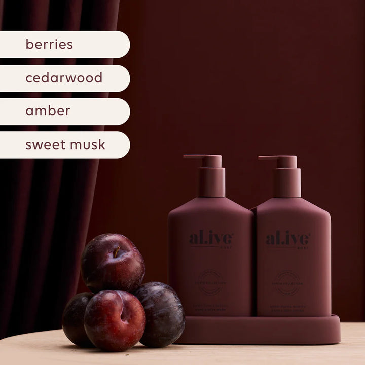 al.ive Body Transformative Wash & Lotion Duo  - Sweet Plum & Berries