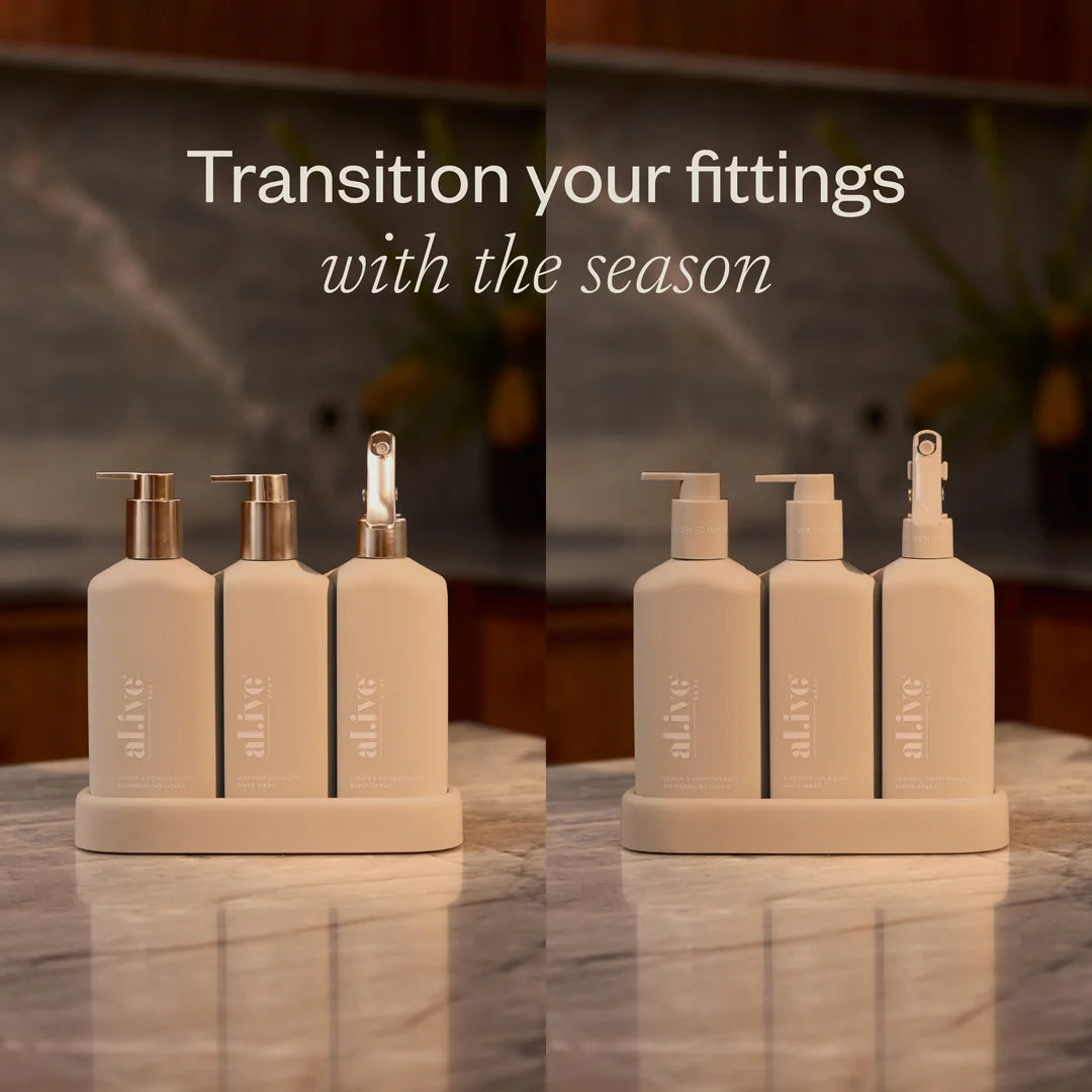 al.ive Kitchen Trio Set - Stone & Bronze Edition - Lemon & Pomegranate + Watermelon & Lime