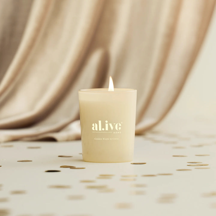 al.ive Mini Soy Candle Bauble - Golden Wattle & Citrus