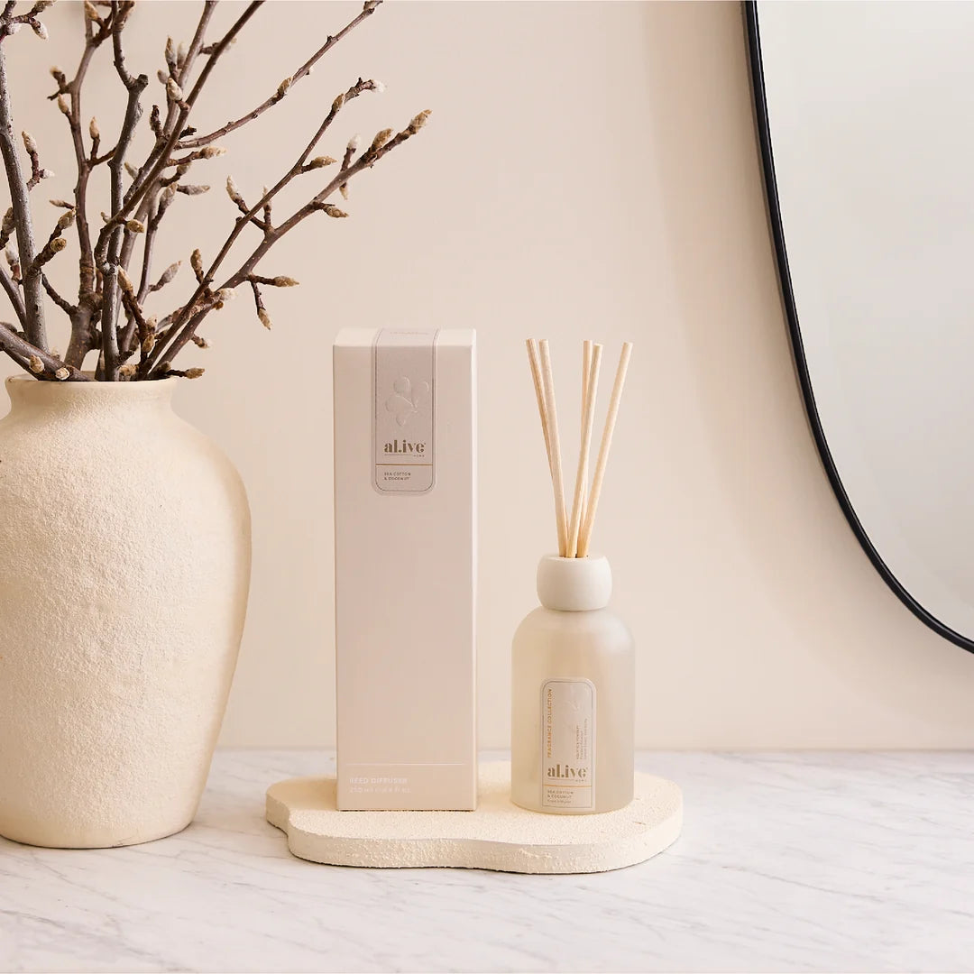 al.ive Reed Diffuser - Sea Cotton & Coconut