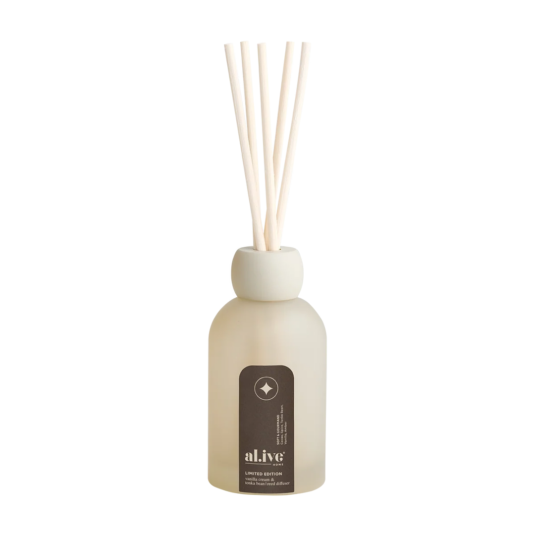 al.ive Reed Diffuser - Vanilla Cream & Tonka Bean