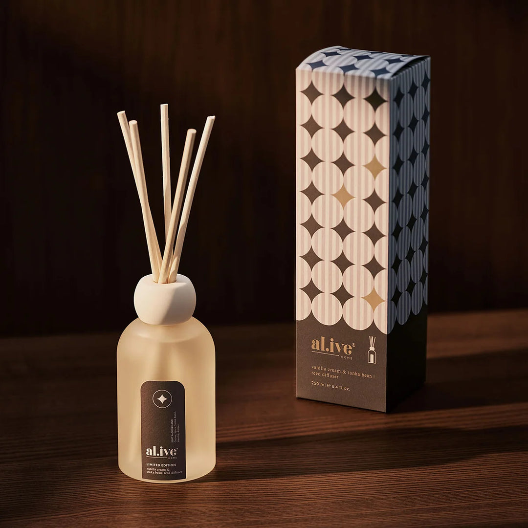 al.ive Reed Diffuser - Vanilla Cream & Tonka Bean