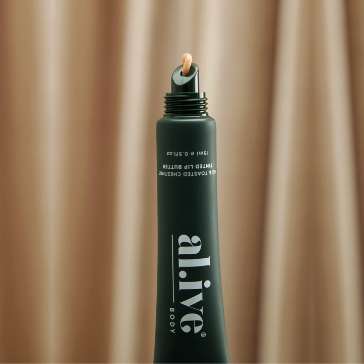 al.ive body Tinted Lip Butter Bauble - Fig & Toasted Chestnut