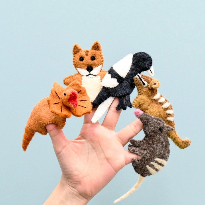 Australian Animals Set G Felt Finger Puppet Set