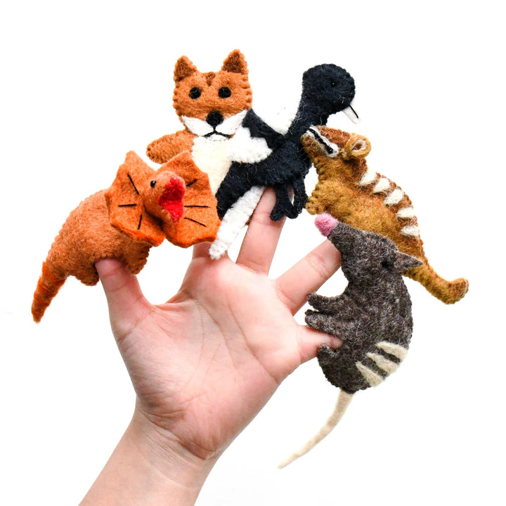 Australian Animals Set G Felt Finger Puppet Set