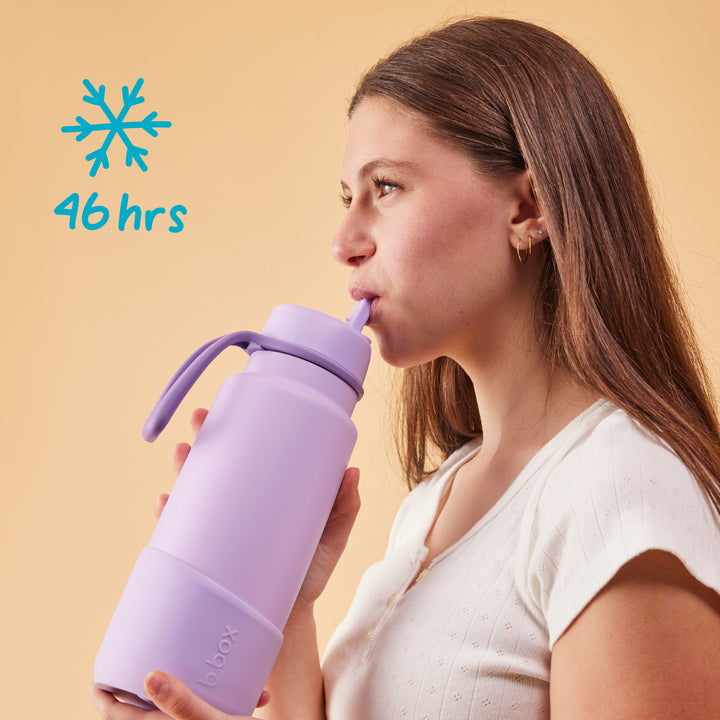 b.box - 1L Insulated Flip Top Drink Bottle - Berry