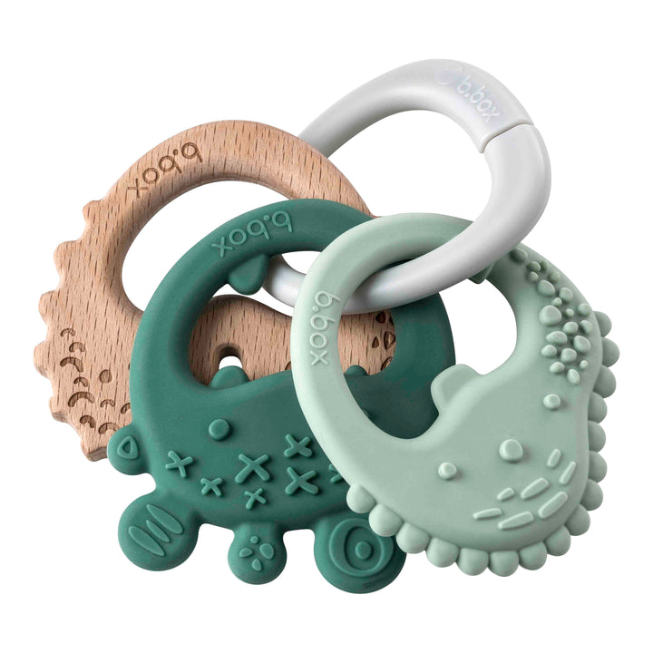 b.box Baby Keyring Trio Teether -  Assorted