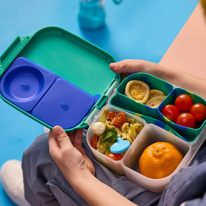 b.box Mini Lunchbox Silicone Bento Tray Insert - Electric Jungle