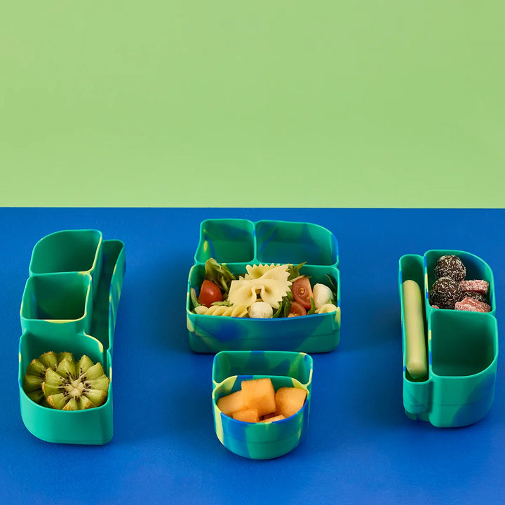 b.box Silicone Snackbox Bento Buddy - Electric Jungle