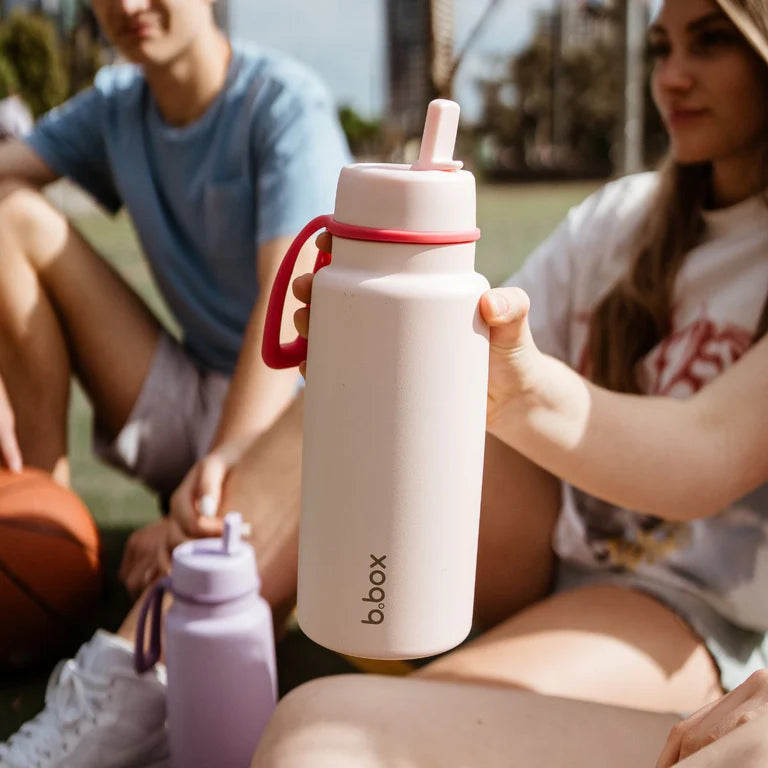 b.box - 1L Insulated Flip Top Drink Bottle - Pink Paradise