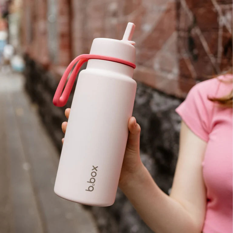 b.box - 1L Insulated Flip Top Drink Bottle - Pink Paradise