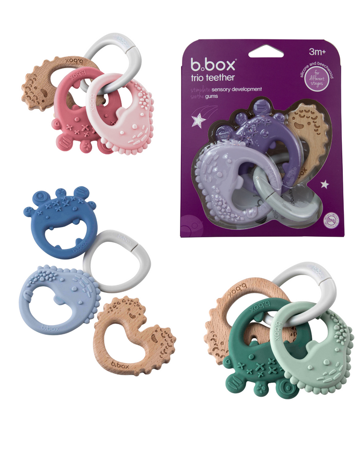 bbox Baby Keyring Trio Teether -  Assorted